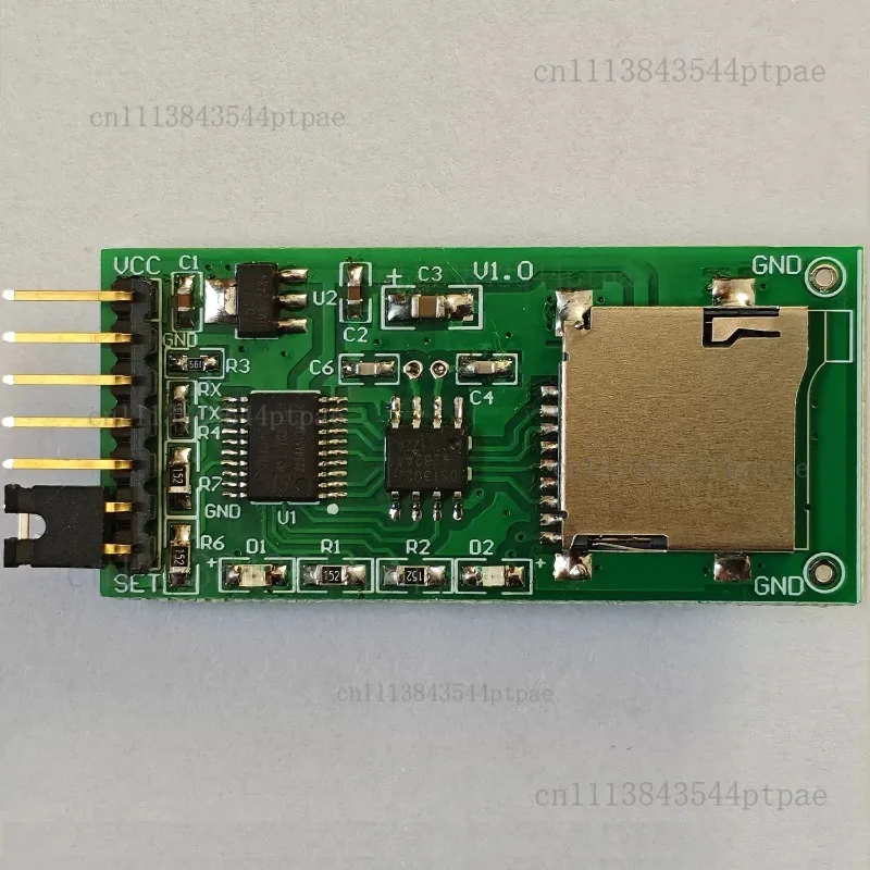Serial Data Logger with Tf/sd Card Storage and Clock, Read/write Recorder