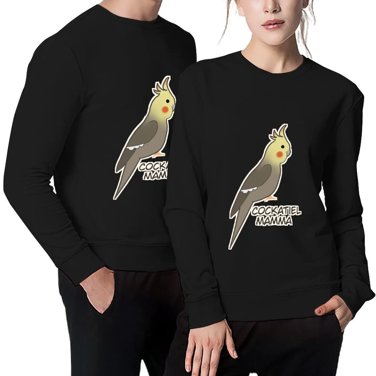 

Cockatiel Mamma Pullover autumn jacket men men wear anime clothes fashion men sweatshirts