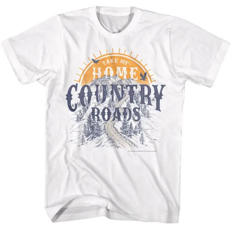 John Denver Take Me Home Country Roads White T Shirt