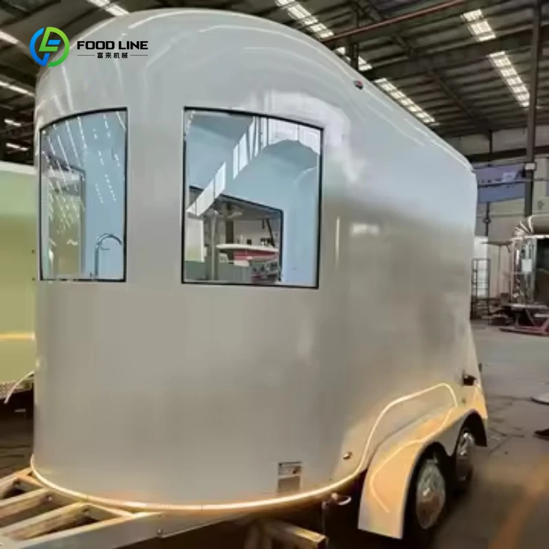 

Vintage Style Horse Trailer Food Truck Mobile Coffee Bar 2026 New Design Concession Kitchen Catering Van Customized Color