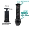 POP UP 테이블 소켓 이스라엘 전원 플러그, 콘센트 3 개, USB 10A, 110V, 220V, 숨겨진 합금, 공압 데스크탑 전기 조리대 소켓 4