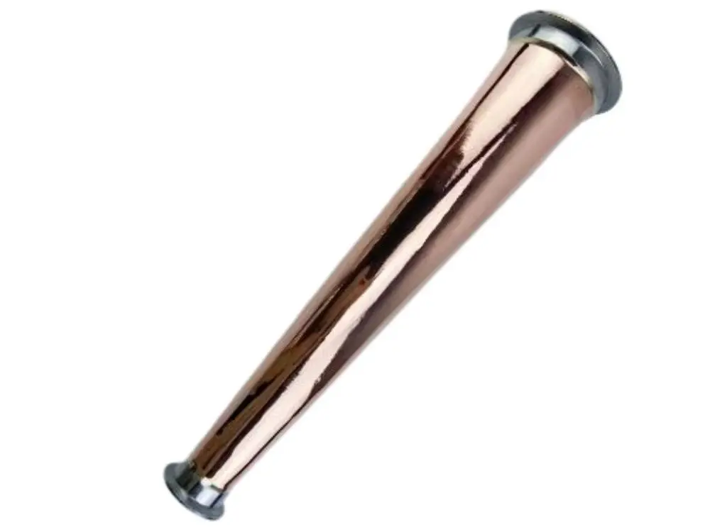 

Медный конус, редуктор 4 дюйма (OD119 мм) x 2 дюйма (OD64 мм) L = 300 мм. Виски. Медный конус для три-зажимного редуктора луковой головки, дистилляция.