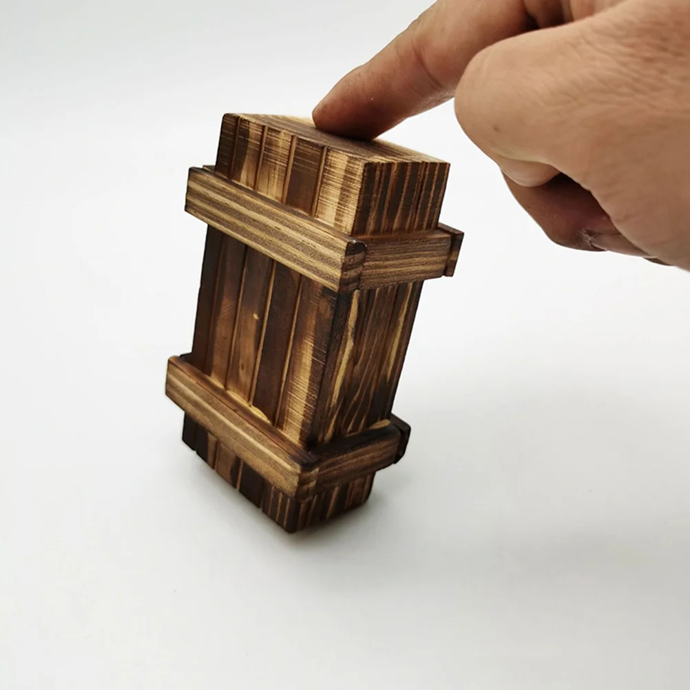 

2Pcs Wooden Intelligence Puzzle Boxes Multi-Level Challenge Cognitive Training Educational Box for Kids Parent-Child Interaction