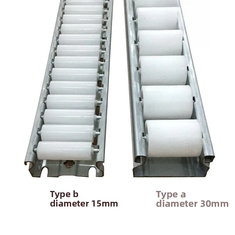 60 Series Reinforced Sheet Metal Flow Rail Roller Track Shelf Pulley Gravity FIFO Conveyor Factory Direct