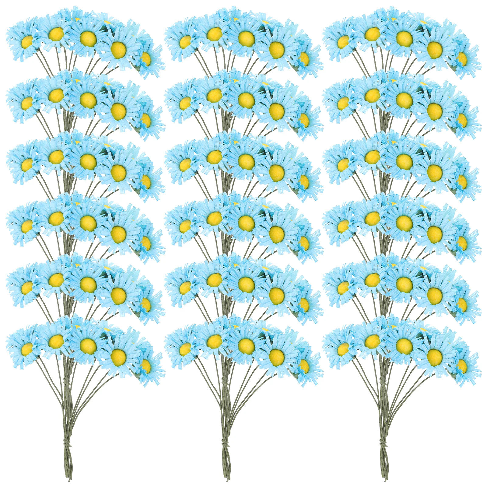 

100pcs Daisy Artificial Flowers 2cm Silk Fake Daisy Flower Home Decor for DIY Wedding Crafts Festival