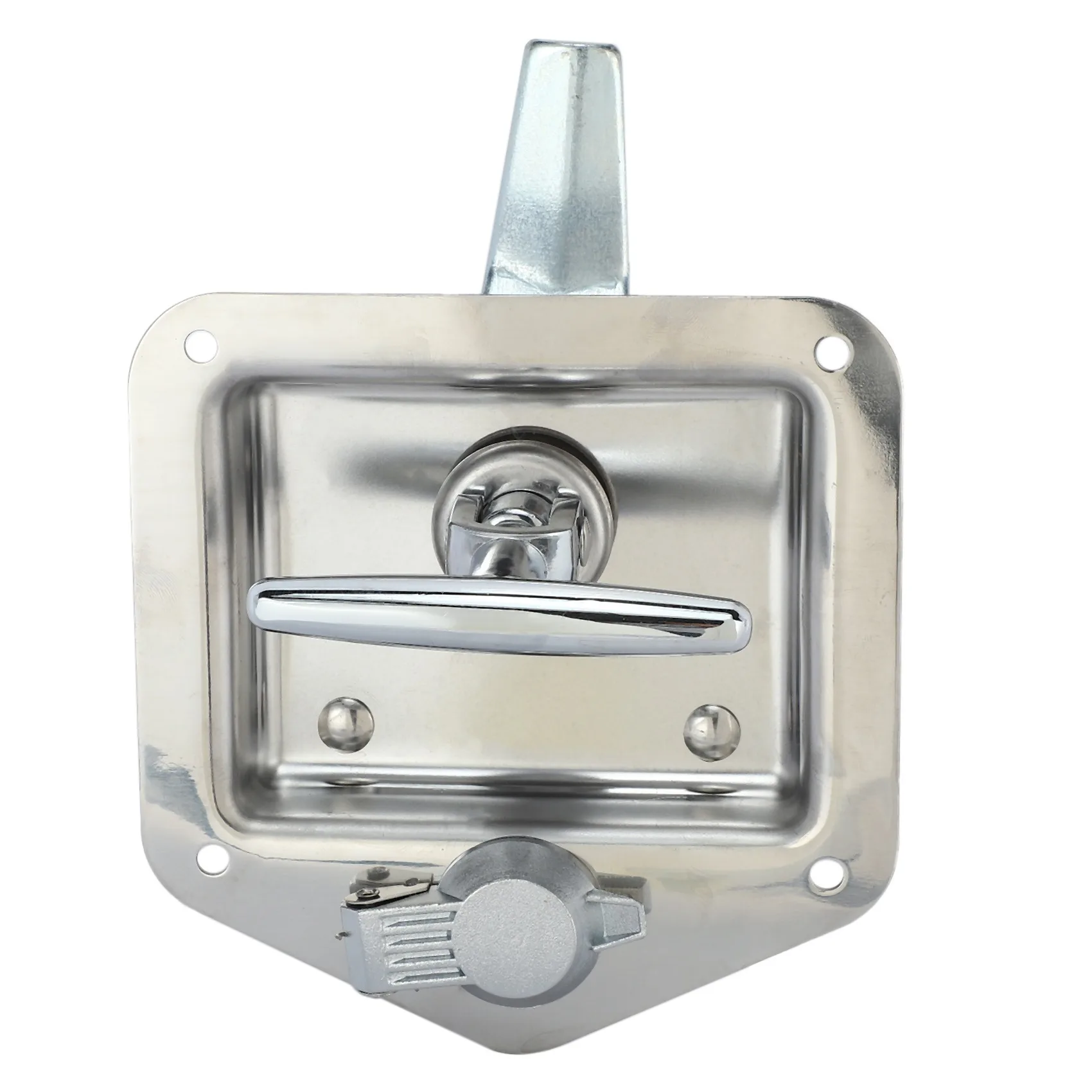 Pratico kit di chiavi per cassetta degli attrezzi con serratura pieghevole a forma di T in acciaio inossidabile per armadio elettrico per cassetta degli attrezzi per rimorchio per camion