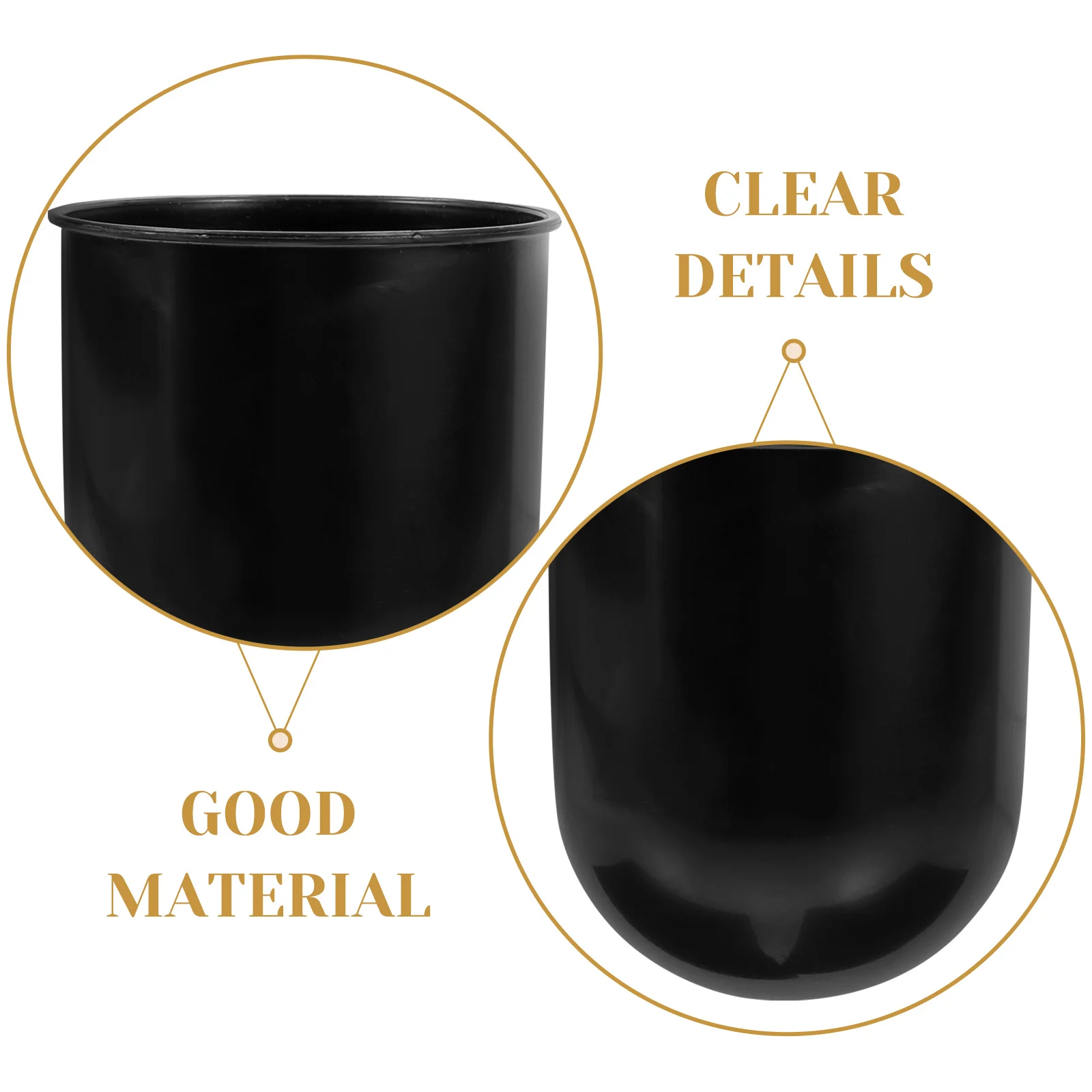 

3pcs Toilet Brush Cup Plastic Space Saving Bathroom Holder Household Cleaning Tool Storage Round Brush Container Base Easy