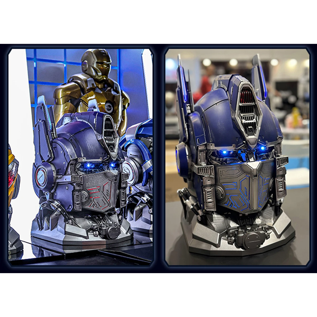 خوذة HiPlay Killerbody TRANSFORMER Optimus يمكن ارتداؤها مع قاعدة مكبر صوت وقناع متحرك قابل للجمع مع نسيج ميكانيكي