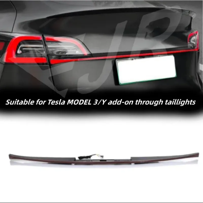 （Short edition）For Tesla Model Y Through Taillight Model3 Dynamic Taillight Strip Upgrade And Modification Decoration Model y/3