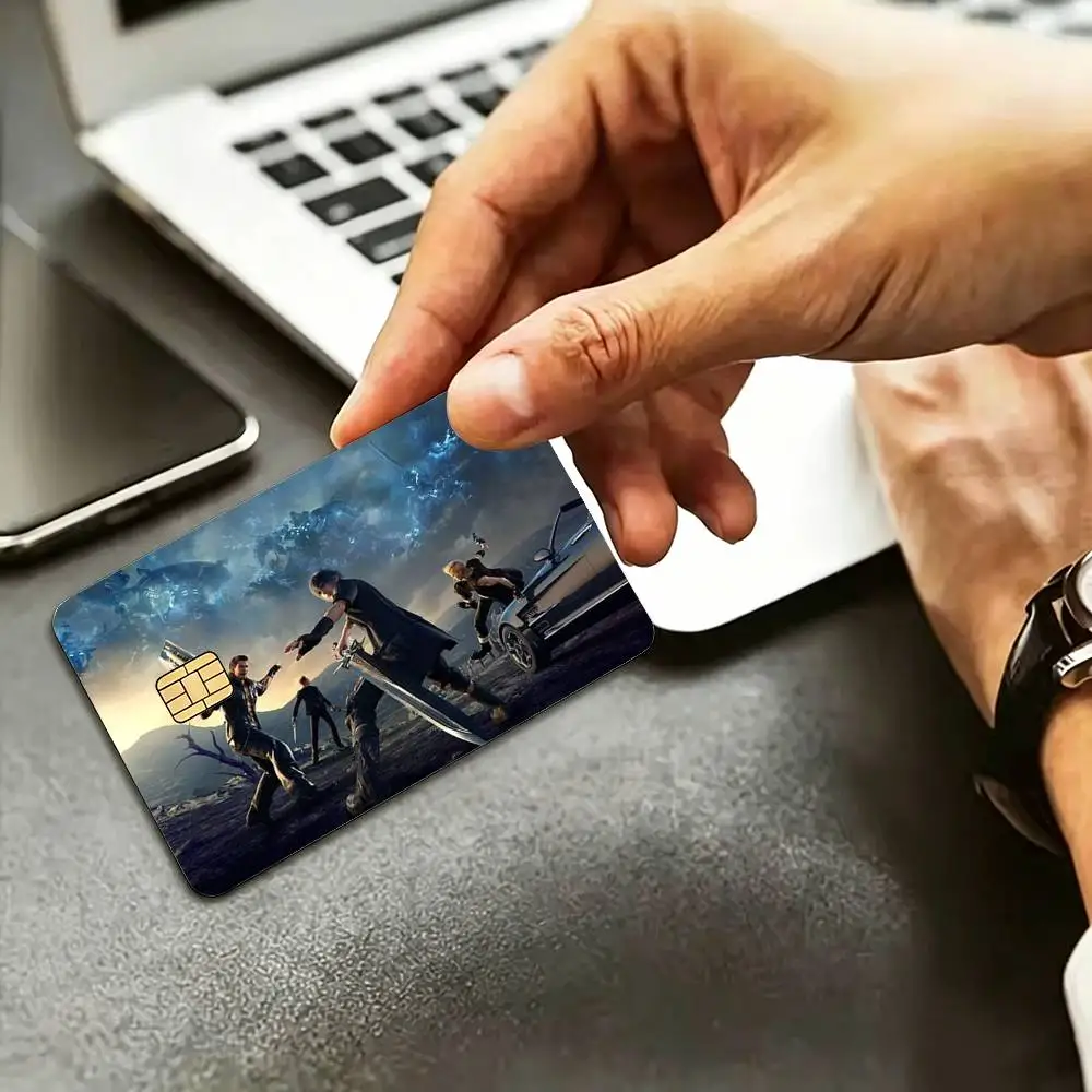 Game Final Fantasy HD Credit Card Stickers Game Card Decal Small Chip Waterproof Sticker Gift Decor