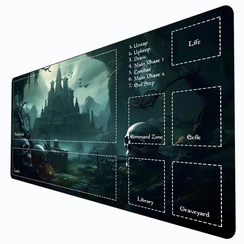 

Fantasy Mouse Pad Card Game Mat Large Computer Office Mousepad XXL Anti-slip for MTG DTCG CCG RPG Trading Card Desk Mats 400X900