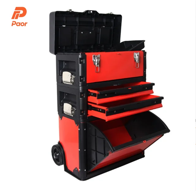 5 Drawers Rolling Tool Cabinet Trolley Cart With Workshop Tool Sets Box Automobile Maintenance And Repair Industry