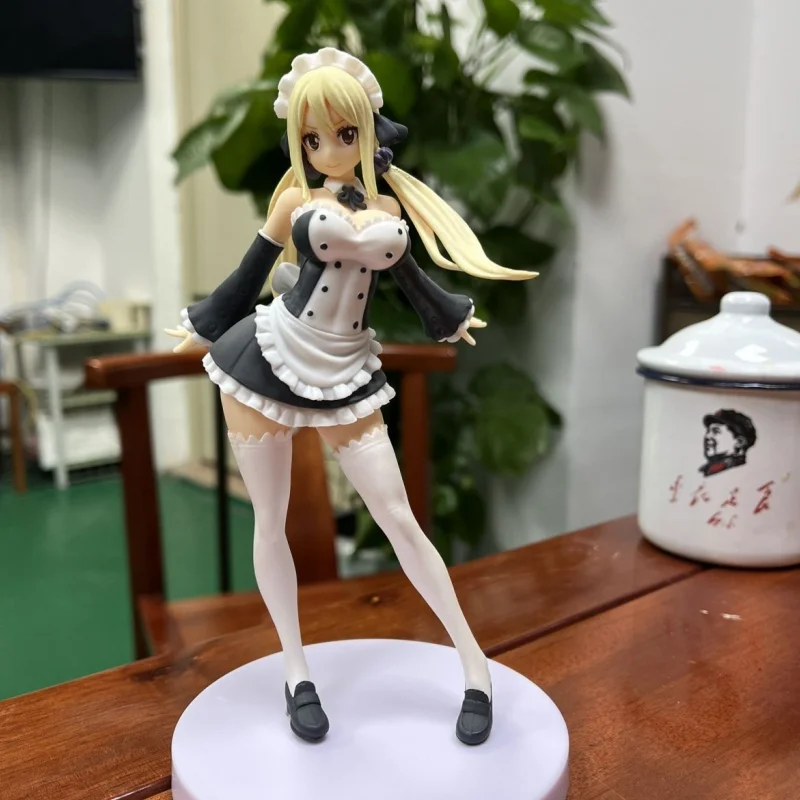 17cm Fairy Tail Lucy Heartfilia Virgo forma Anime figura Pop Up desfile Lucy figura de acción adultos modelos coleccionables regalos de vacaciones