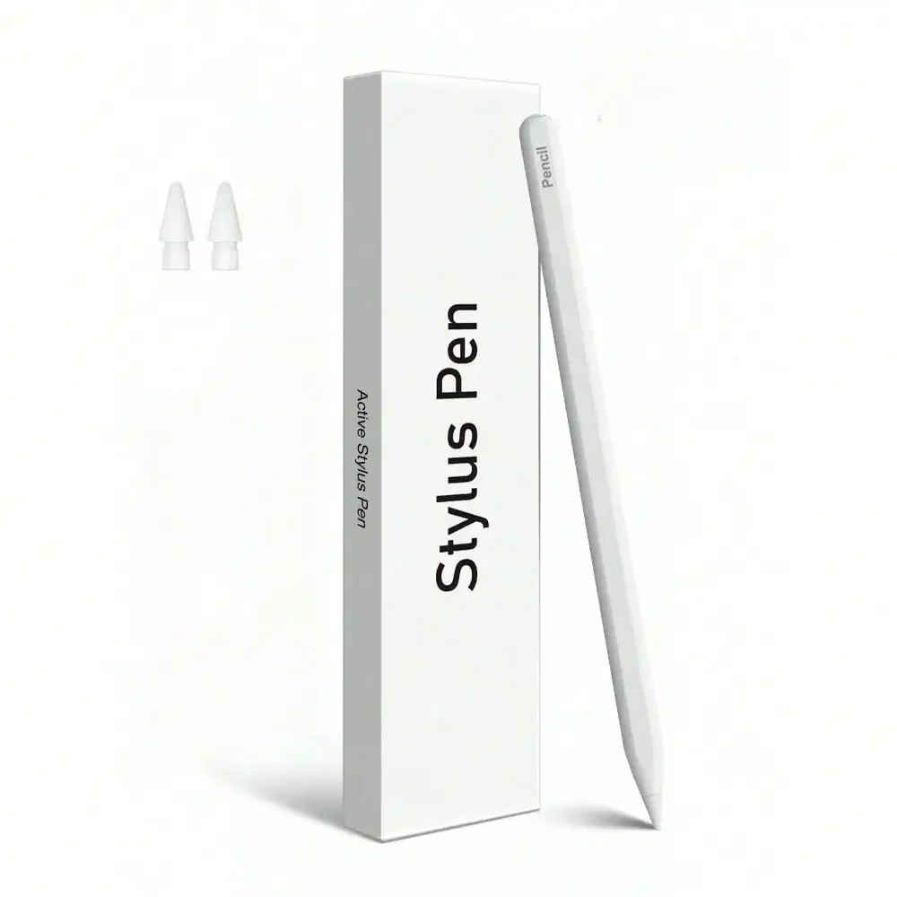Compatible with iPad (2025 - 2018 models), the second-generation iPad Pen, featuring anti-slip function and tilt pressure sensitivity, is compatible with iPad . It comes with 3 replaceable tips and is suitable for the latest iPad series models.