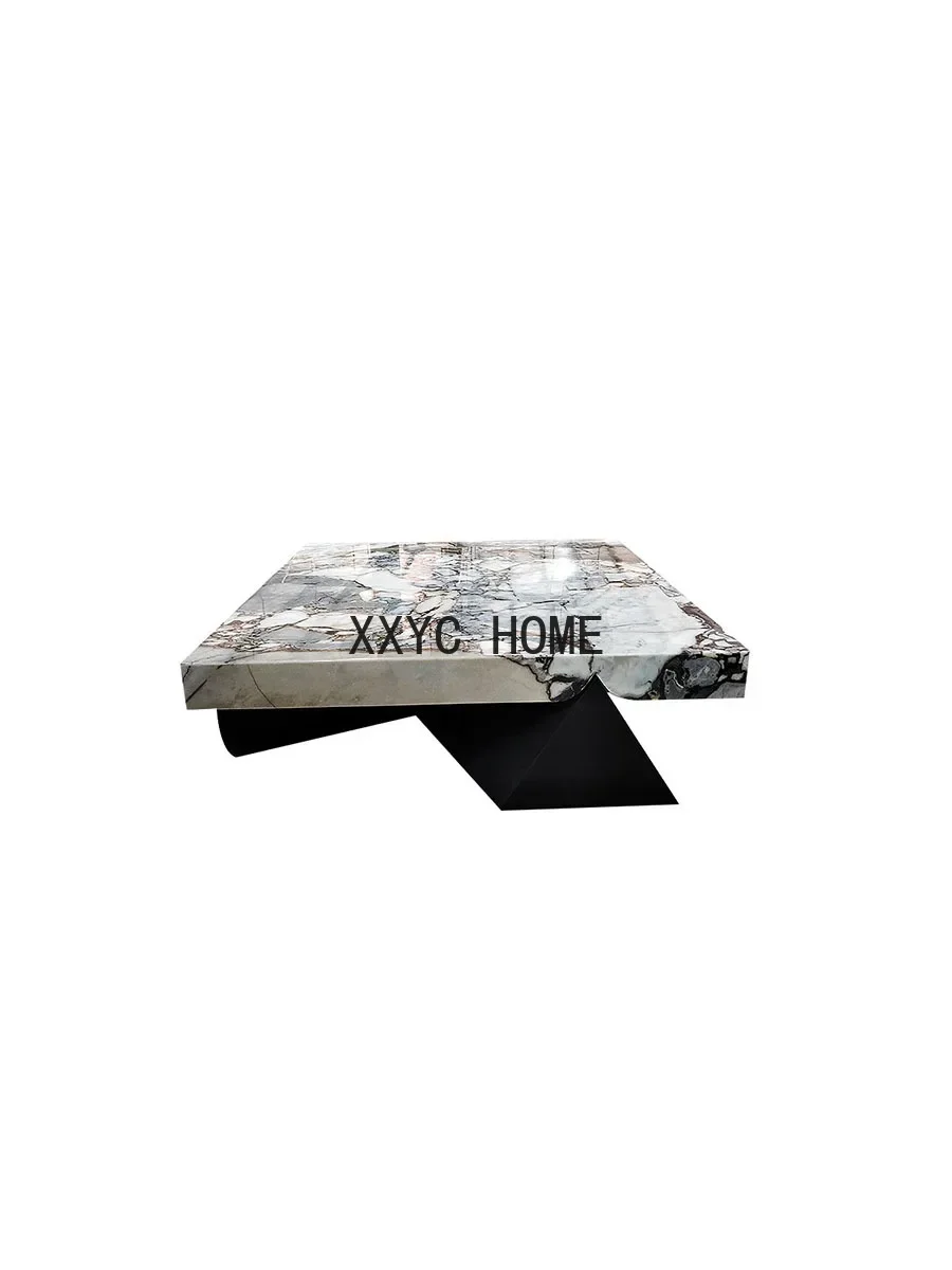 

Modern Light Luxury Coffee Table Marble High-Grade Rectangular Household Tea Tray