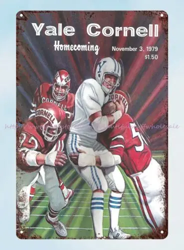 Football Program 1979 metal tin sign kitchen wall hangings