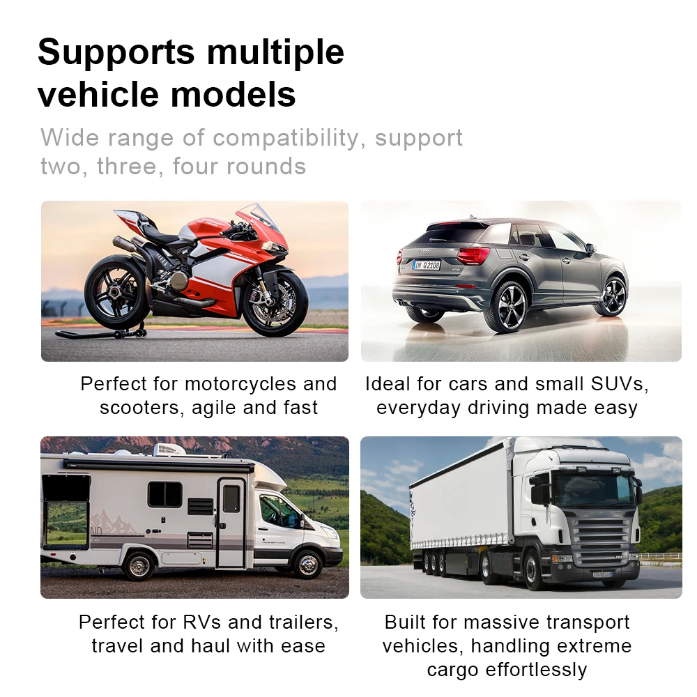 Waterproof Wireless Bluetooth Tire Pressure Monitor External Sensor BT ITPMS APP Display Fit All Cars Motorcycle Truck RV Van