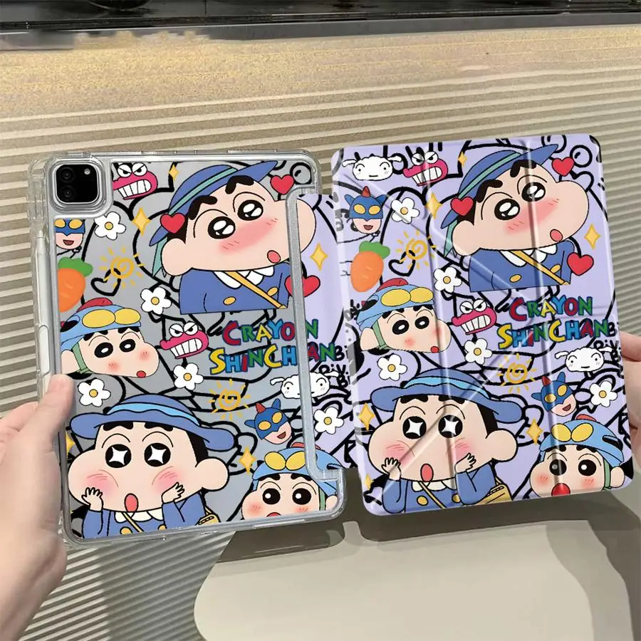 

Чехол для планшета Crayon Shin Chan Radish для iPad Mini 6, 7, Pro 11, 10, 9, 8, 7, 12.9 дюймов Pro 2025, Air 4, 5, M3, M2, 1, 2, M4, 11 дюймов