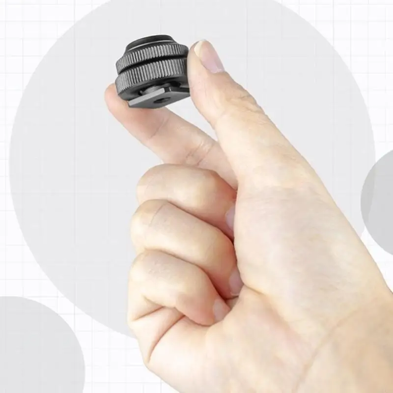 HX5C من السهل حمل محول الأحذية الباردة مع قاعدة تحويل اتصال 1/4 بوصة لـ DSLR ، يعزز موضوع 1/4inch طلقاتك