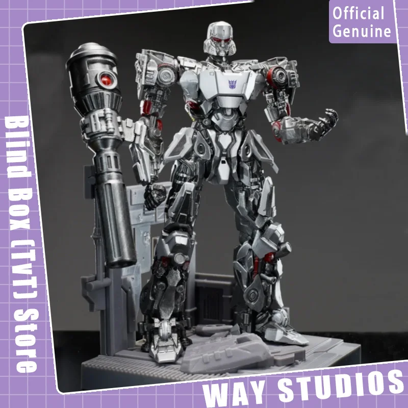

In Stock Genuine WAY STUDIOS Transformers V2 Blind Box 9pcs Optimus Megatron Figure Blind Box Collectible Desk Ornament Boy Gift