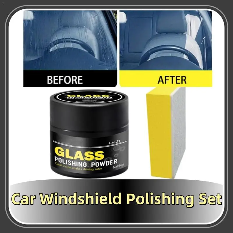 

Glass Polishing Compound Powder Detergent Window Cleaner Glasses Scratch Remover Car Windshield Glass Cleaning Powder