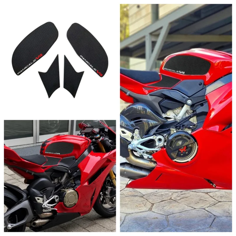 Motorcycle Tank Grips Tank Traction Pad PanigaleV4S Knee Protector For Ducati Panigale V4 V4S 2025