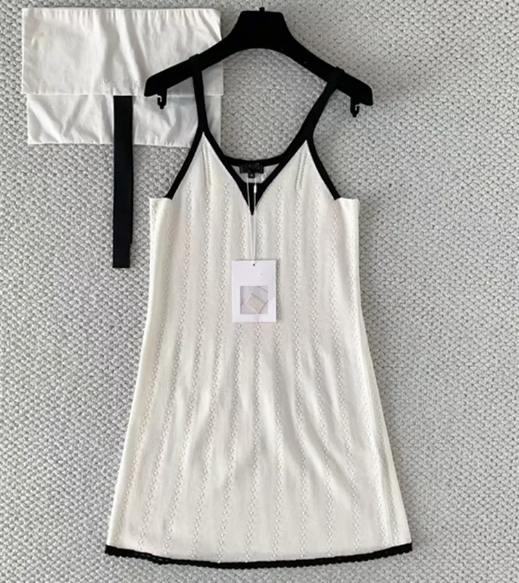 Customization New summer styles for women's clothing in Europe and America in 2026 Sling Sleeveless V-neck crochet knitted dress