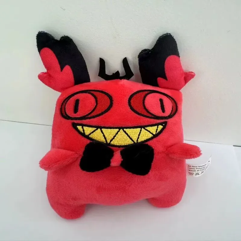 20CM Hazbin Hotel Alastor Cat Form Plush Toy Cute Pillow Bag Pendant Alastor Cat Duck Stuffed Doll Room Decor Kids Birthday Gift