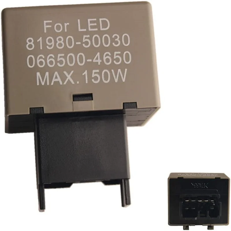 1 PCS 3-Pin FLL008 FL3 Electronic LED Flasher Relay Fix Compatible With Car LED Turn Signal Bulbs Hyper Flash Issue