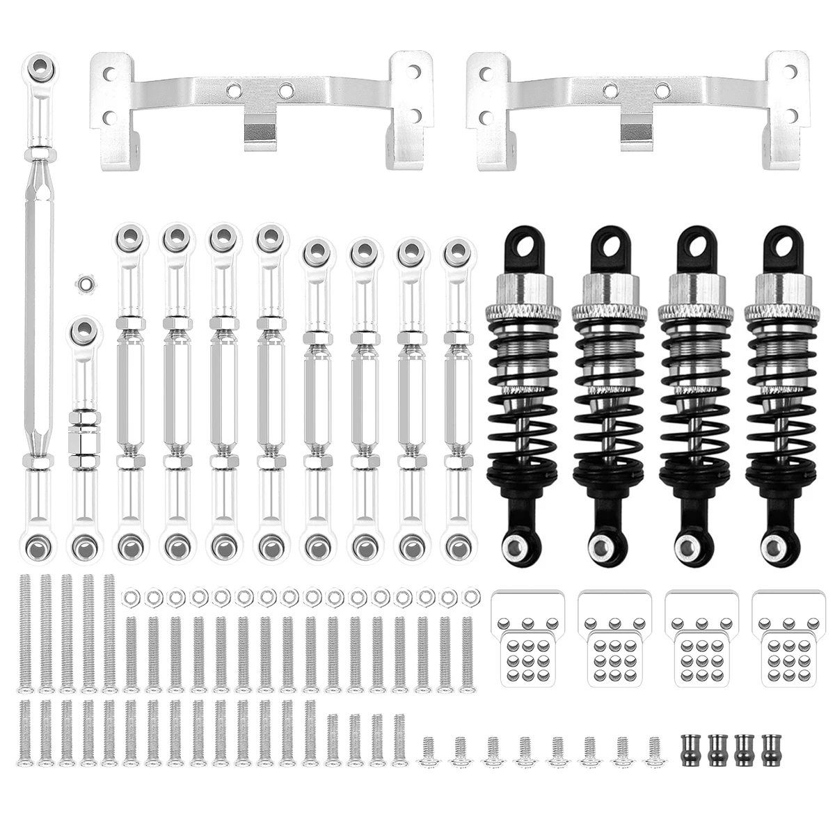 Metall Chassis Link Rod Zugstange Halterung Stoßdämpfer Sets für mn d90 mn99s RC Auto Upgrades Teile Zubehör
