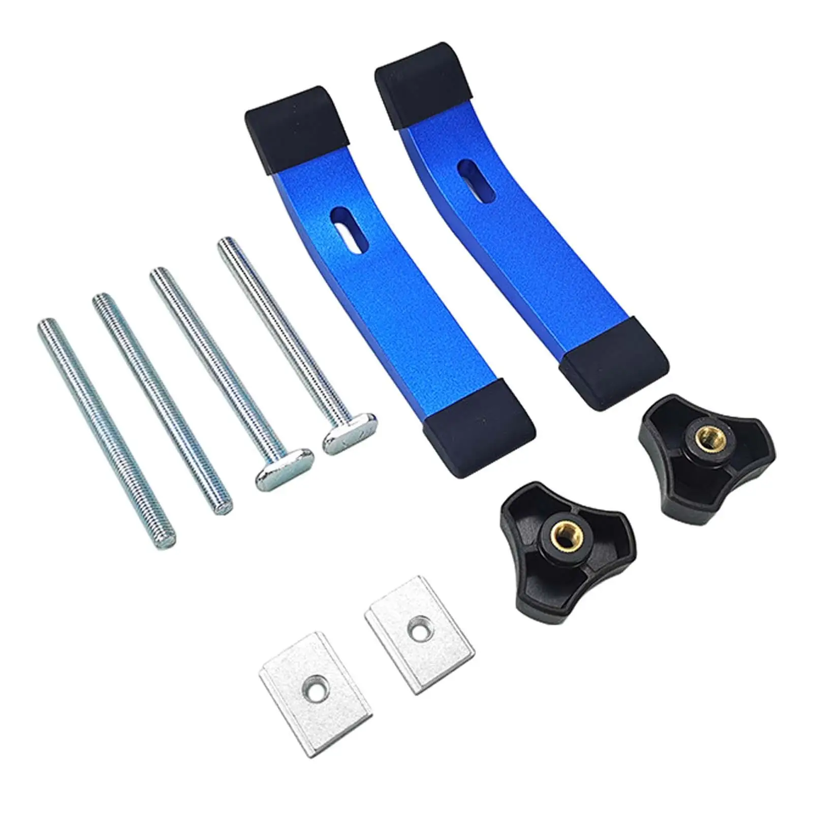 2 Pieces T Track Hold Down Clamp Simple Structure Aluminum Alloy for Woodworking DIY Vertical Mills Panels Table Saws Routers