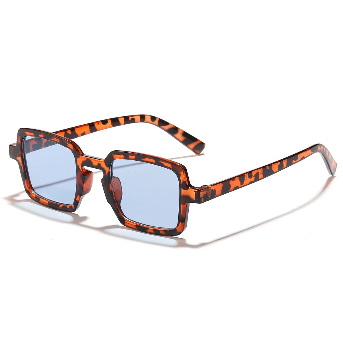 Vintage quadratische Sonnenbrille für Damen und Herren, rechteckige Sonnenbrille, ovale Brillen, Sonnenbrille für Männer und Frauen