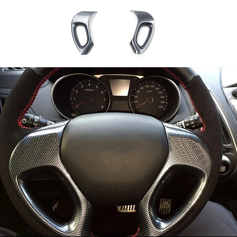 Car Steering Wheel Button Switch Decoration Bezel Cover Trim for Hyundai Ix35 2010 2011 2012 2013 2014