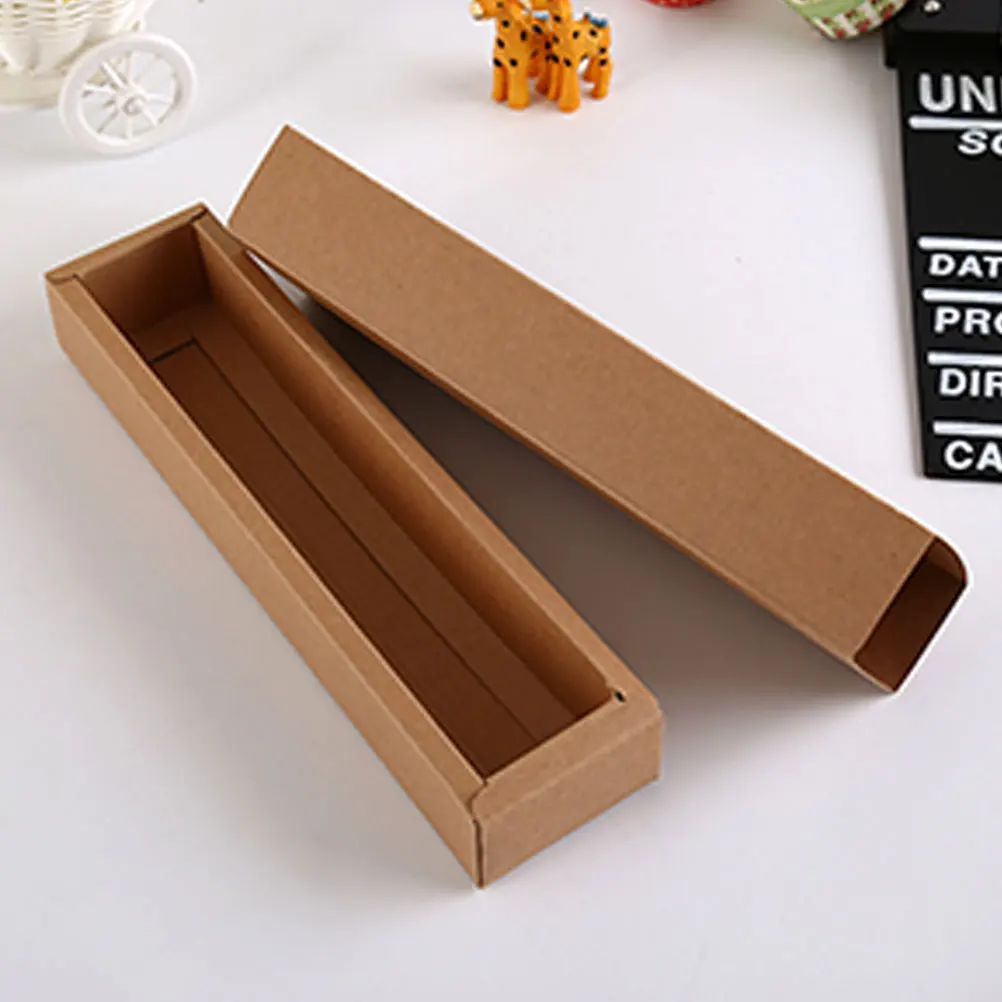 

10pcs Macaron Kraft Paper Packaging Cookie Containers Dessert Boxes Food Grade Eco-Friendly Bakery Boxes For Wedding Birthday