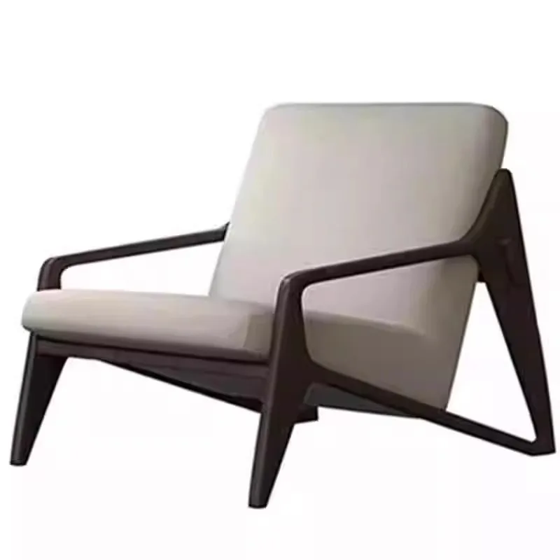 

Outdoor aluminum alloy sofa designer solid wood sofa chair garden hotel clubhouse leisure area garden negotiation