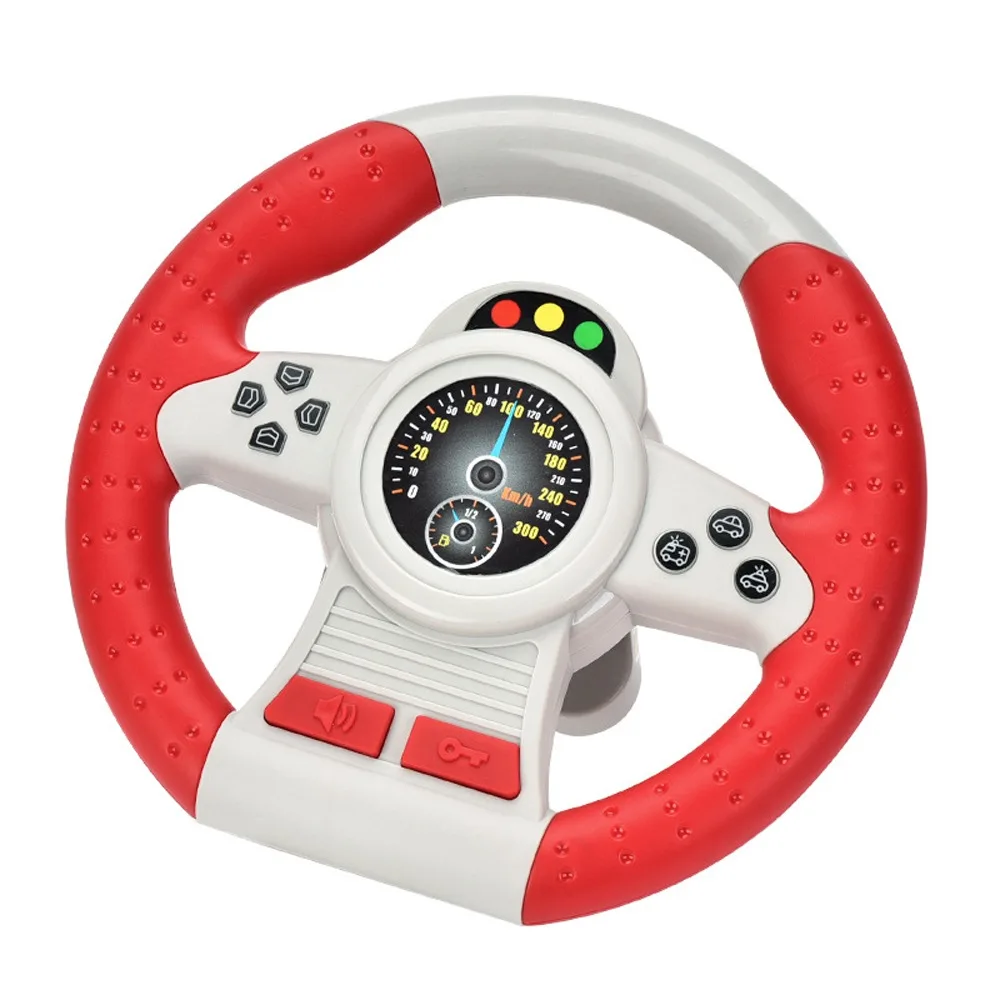 

360 ° Rotation Copilot Steering Wheel Montessori Early Education Simulation Steering Wheel Toys Interactive Simulation