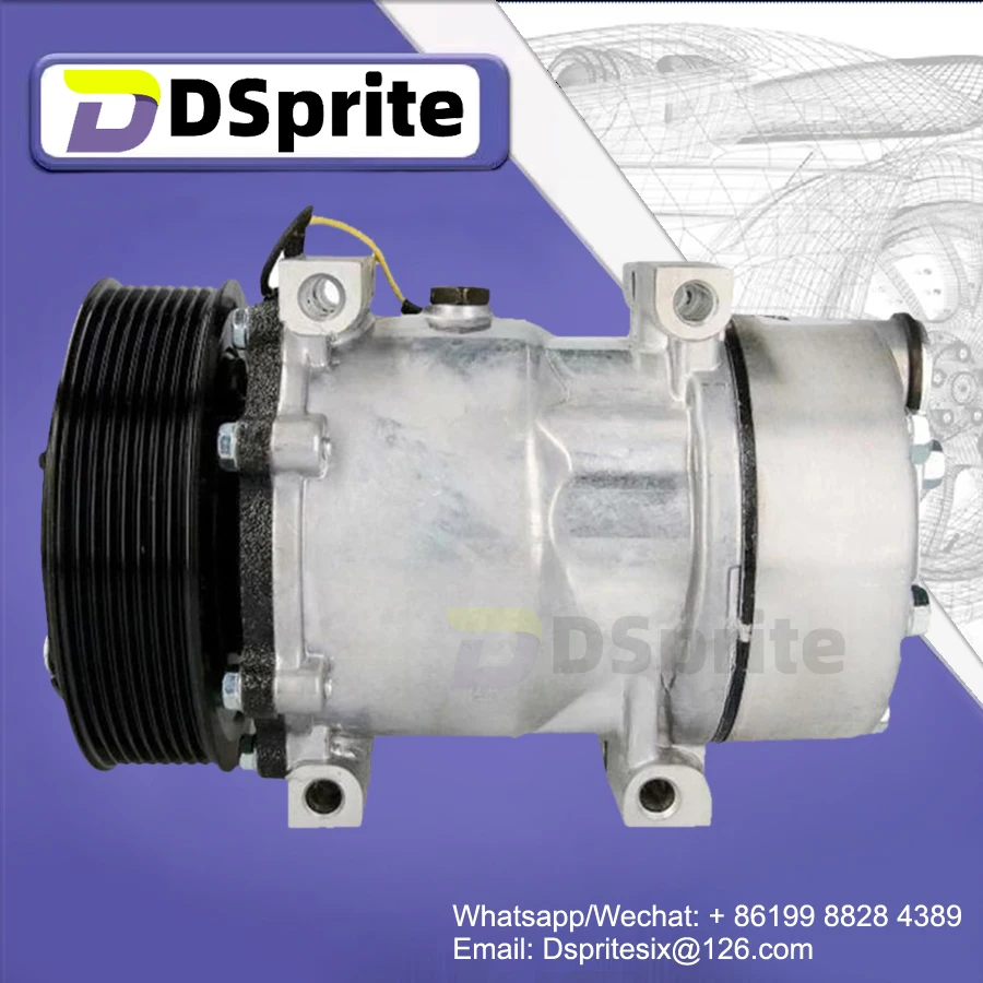 SD7H15 AC Compressor 5010483030  For RENAULT Magnum DXI 480 TRUCKS 5001866276 5010563567 24V PV8