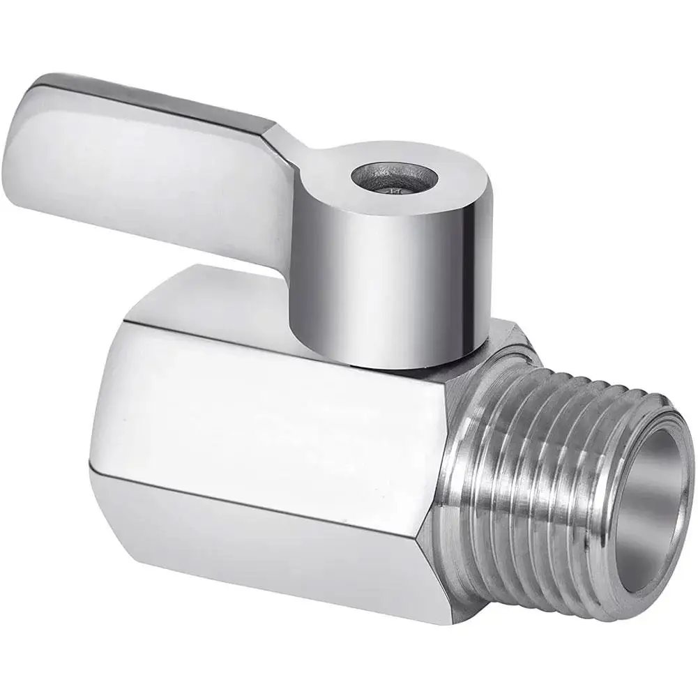 304 Stainless Steel Mini Ball 1/2 Dn15 For Npt Female Male Thread For Water Oil Acid 2 Way Ball Val W0v0