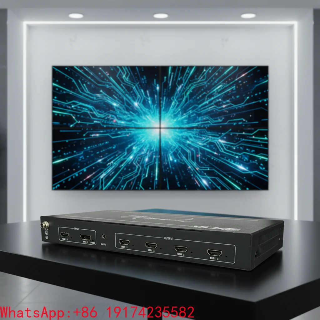 8K60 Multi-Screen Display Controller 4K60 Output for DP Input Multi-Mode Splicing EDID DIP Switch Audio Separation