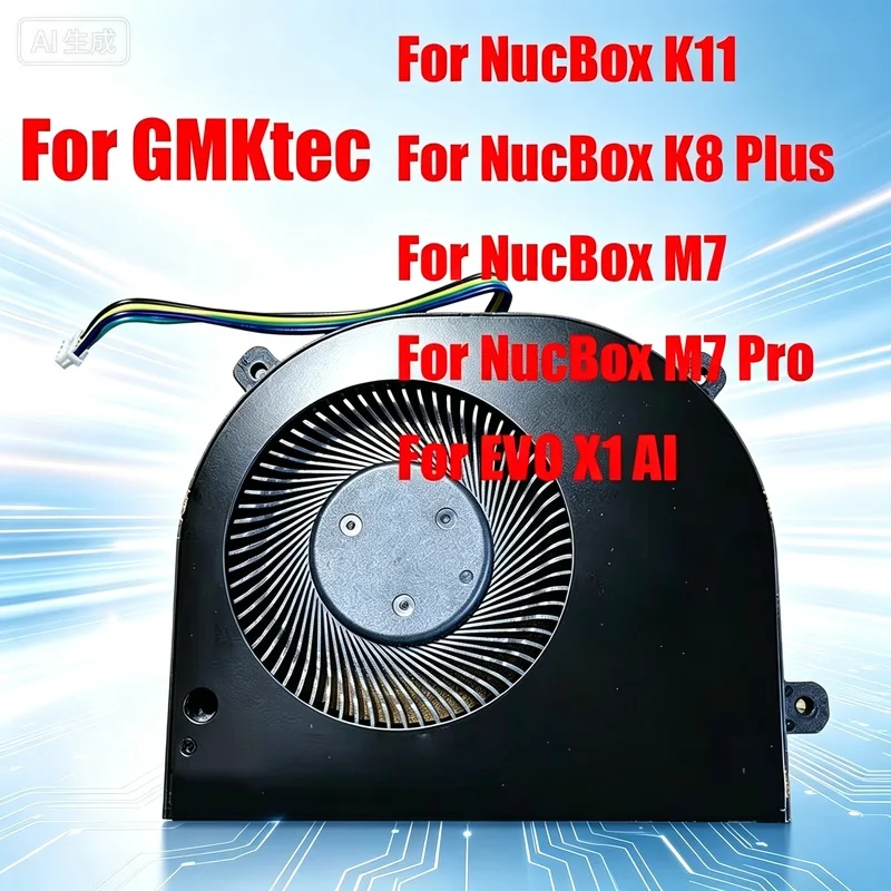 Cooling Fan for GMKtec NucBox K11 M6 M7 K8 Plus M7 Pro K7 PLUS DC5V 0.70A