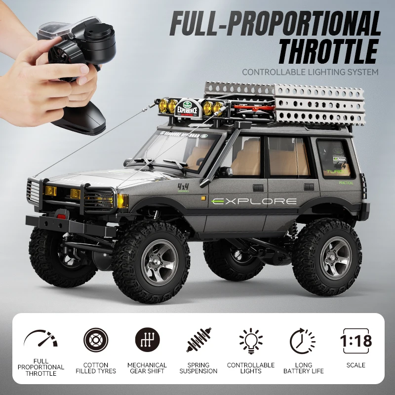 Nieuwe JXC LR1801 1/18 Schaal LR1801 RC Auto 4WD Volledige Aandeel Dual Speed Simulatie Klimmen Off-road Model speelgoed voor Kind En Volwassenen