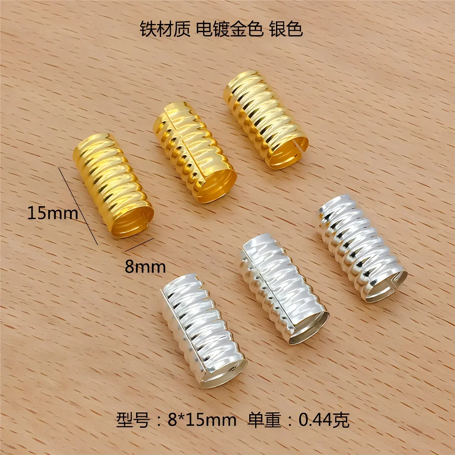 100 ชิ้น/ล็อตดินสอทองเงินผมแหวนโลหะสําหรับ Dreadlocks Braiding Hole Micro แหวนเครื่องประดับผมสําหรับ Braids