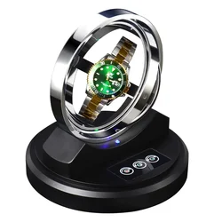 Metal Luxury Watch Winder Box Automatic Watch Winders Display Case Rotating Gyro Men's Mechanical Watches Designer Orbit Gift