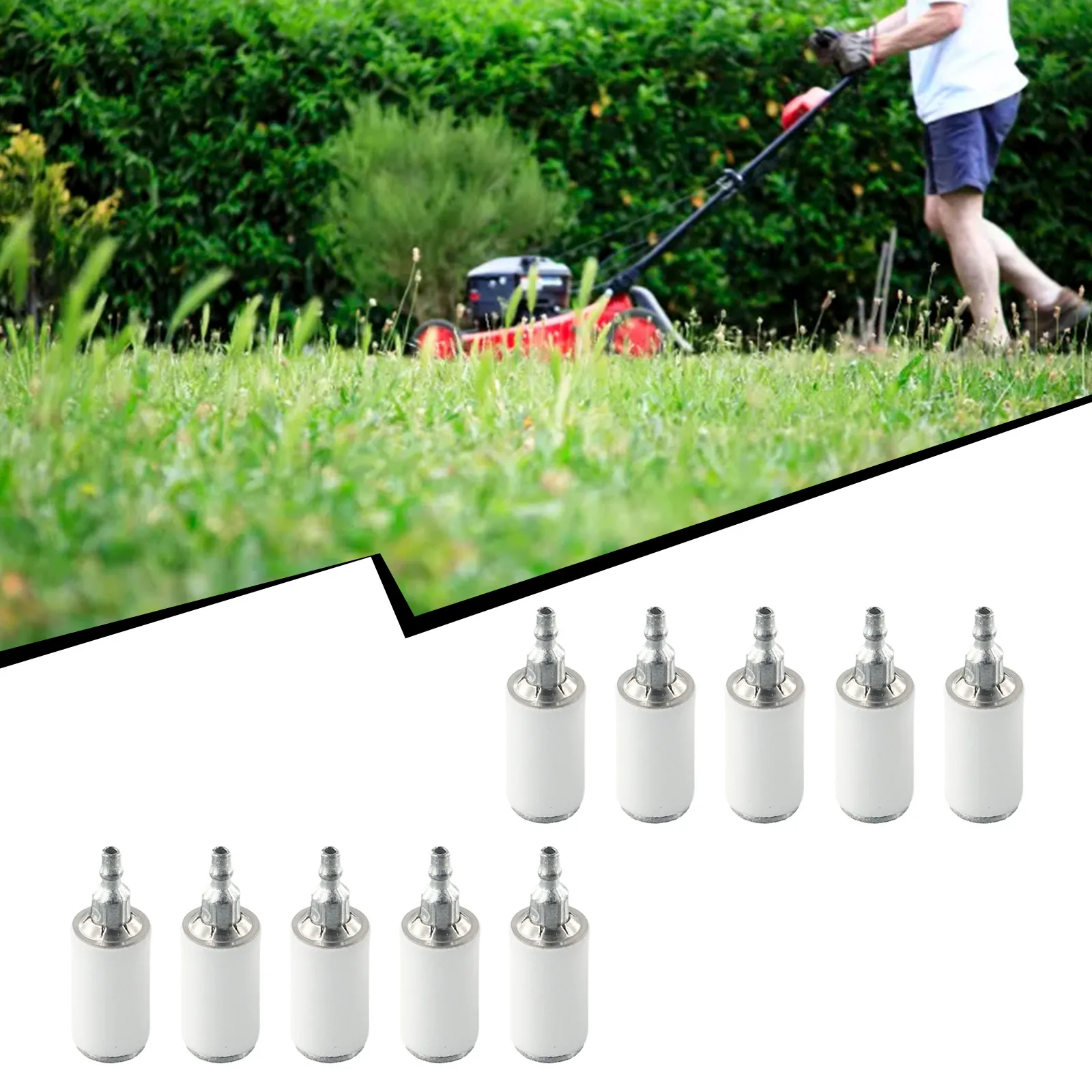 10 piezas de filtro de combustible # 530095646   Para Weedeater para Poulan para Husqvarna para artesano motosierra accesorios de herramientas eléctricas de jardín