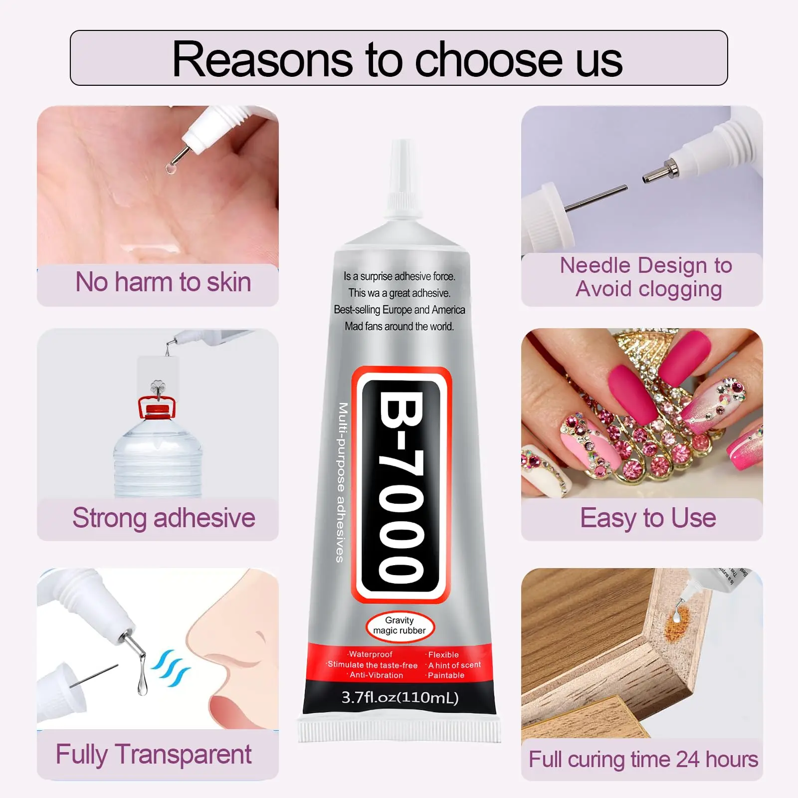 B7000 Glue Transparent Mobile Screen Repair Glue Multipurpose DIY Strong Adhesive Jewelry Craft Adhesive Liquid Shoes Glue