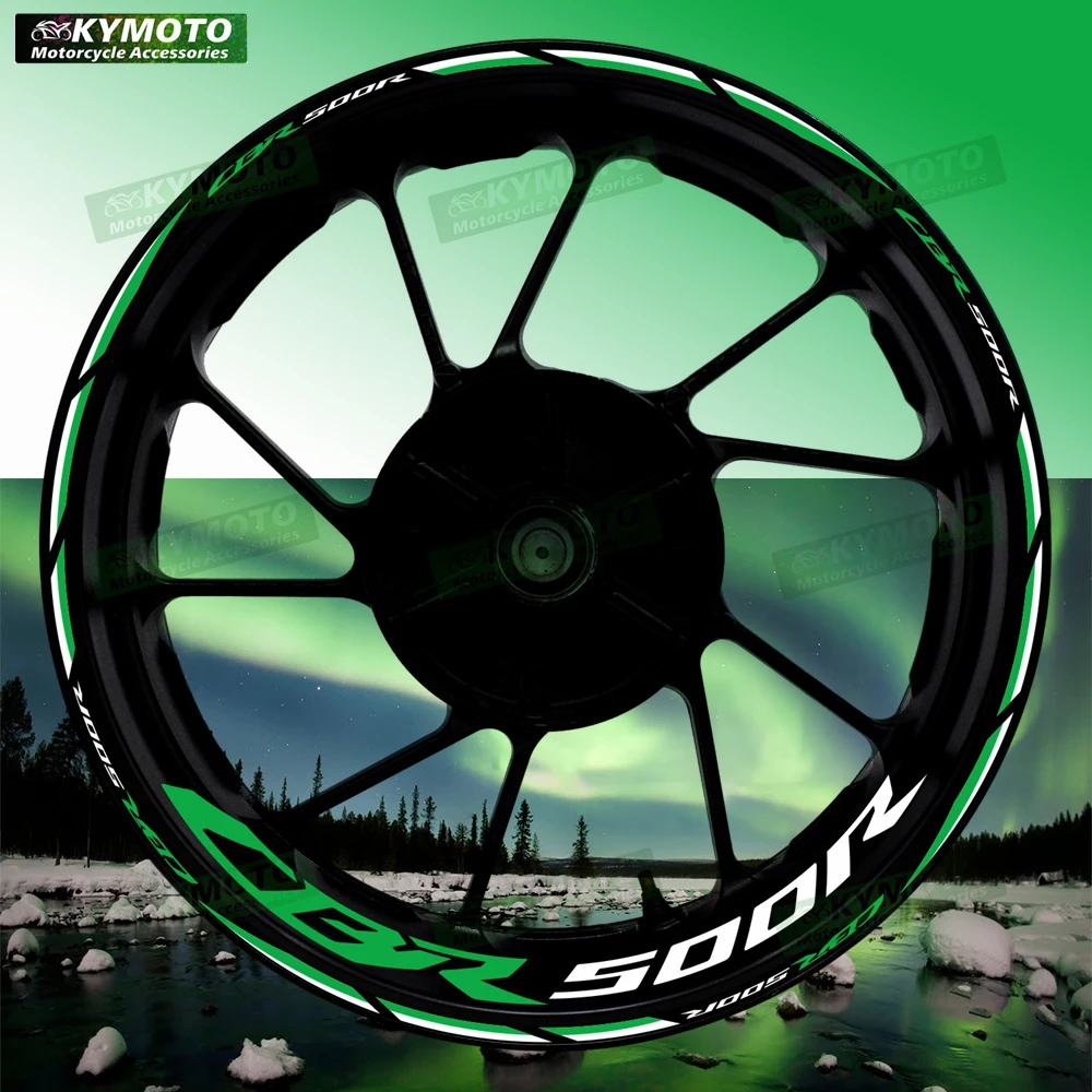 

For CBR500R CBR 500R motorcycle accessories 17 inch front and rear wheel decals hub modified rims reflective stickers