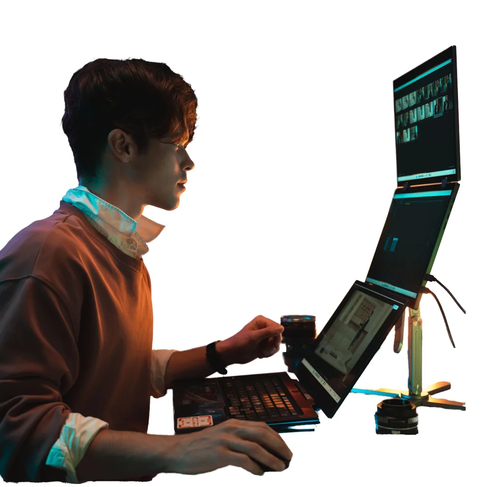 

Portable Triple Monitor for Laptop 15.6-Inch 1080P FHD USB-C Touch Screen Laptop Monitor for Work and Play