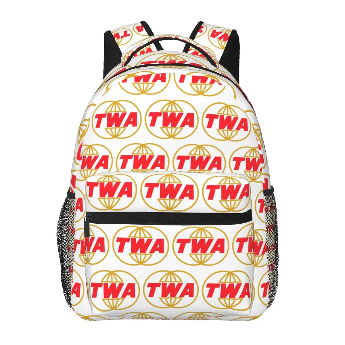 

TWA Airlines-винтажный студенческий рюкзак, школьная сумка, походный дорожный рюкзак для мальчиков и девочек, модная сумка для книг, сумки на плечо