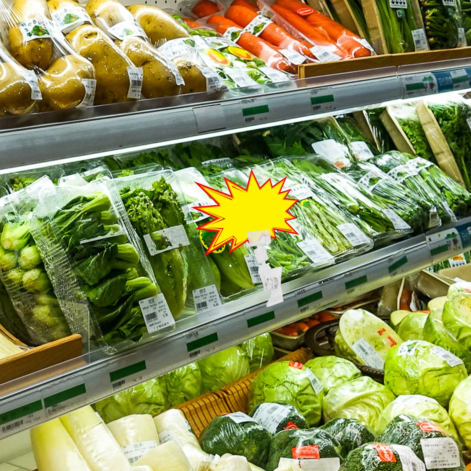 

10pcs Label Clips Swivel Price Tag Holders Rotatable Double Head Display Clamps For Retail Store Supermarket Signage Plastic