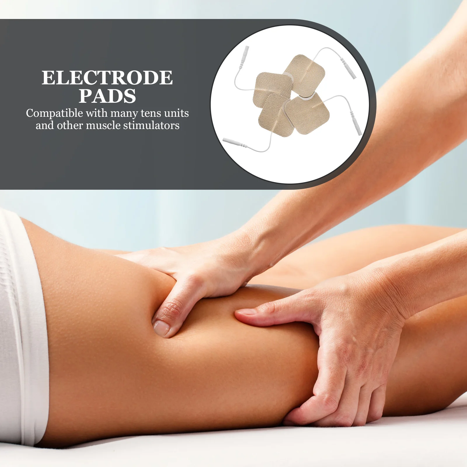 

8Pcs Portable Electrode Massage Pads Multi-Function Professional Non-Woven Fabric Breathable Pads Muscle Relaxation Patches